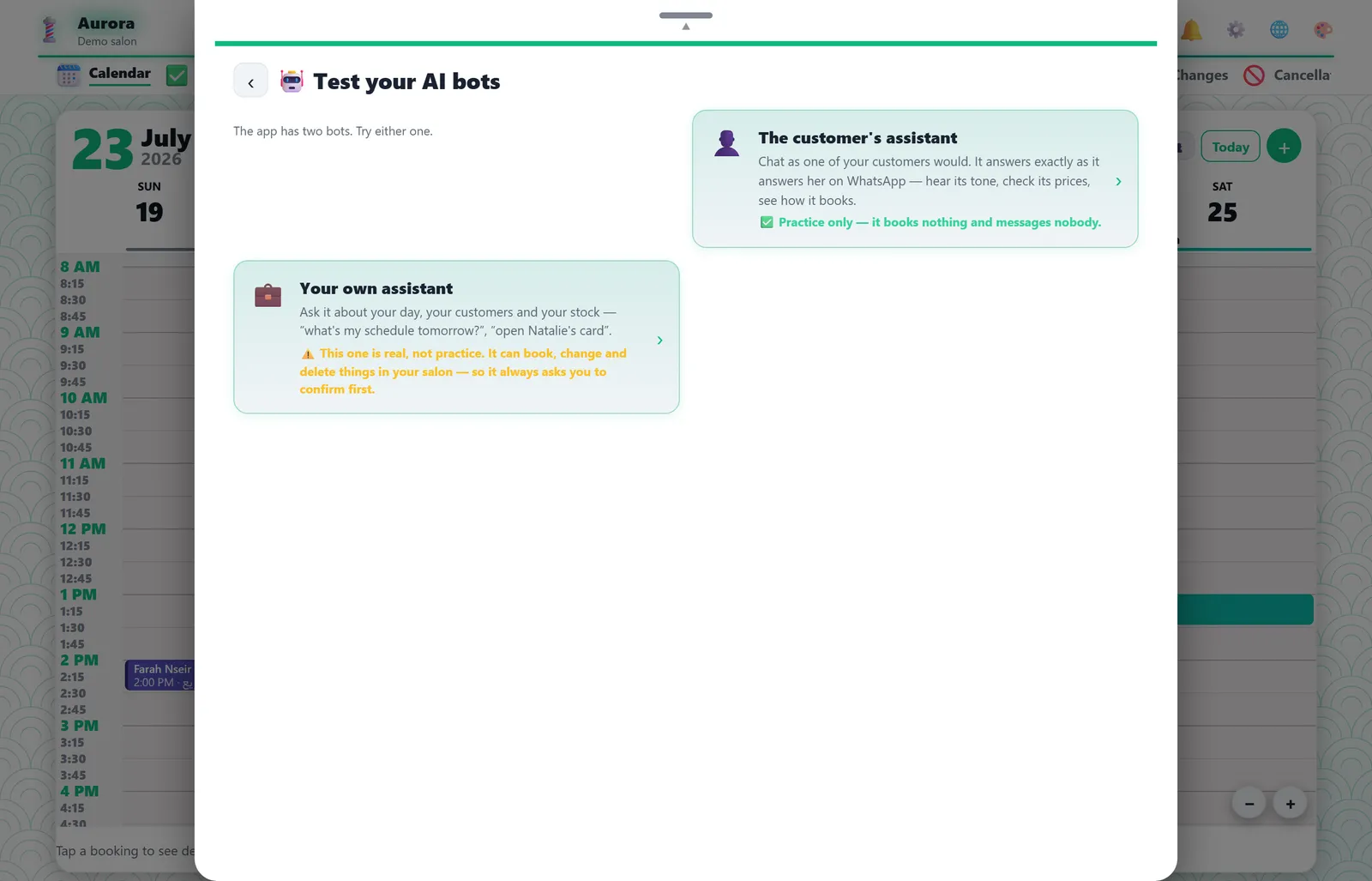 Test your AI bots
