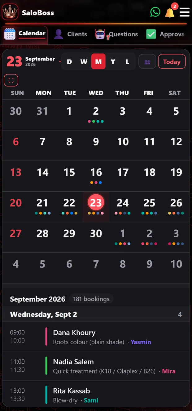 Day, week, month